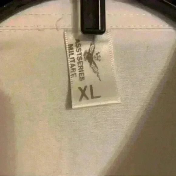 Asstseries Militare Series Men’s Cotton Long Sleeve White Shirt Size XL. - Picture 10 of 11